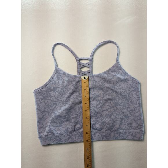 MTA Sport Bras Women's Large 2 pack Yoga tops purple black grey Nwot - Picture 7 of 16